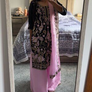 Black & Pink Palazzo